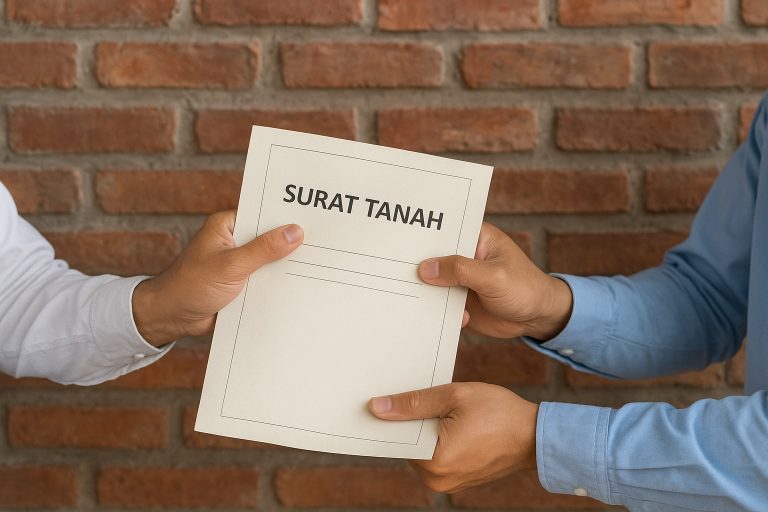2 orang saling berebut surat tanah