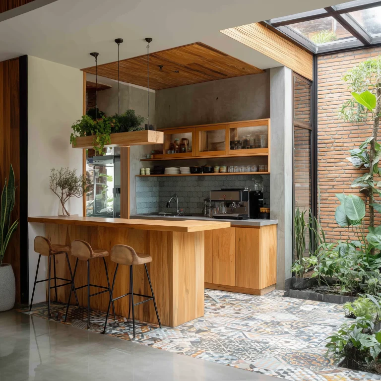Desain Kitchen Garden Japandi 1