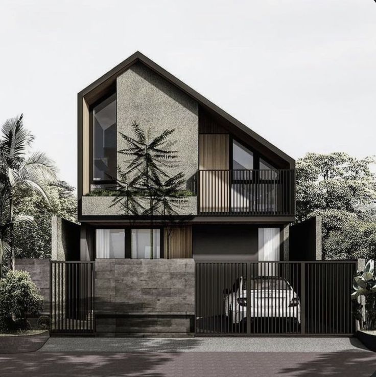 fasad desain rumah skandinavia hangat