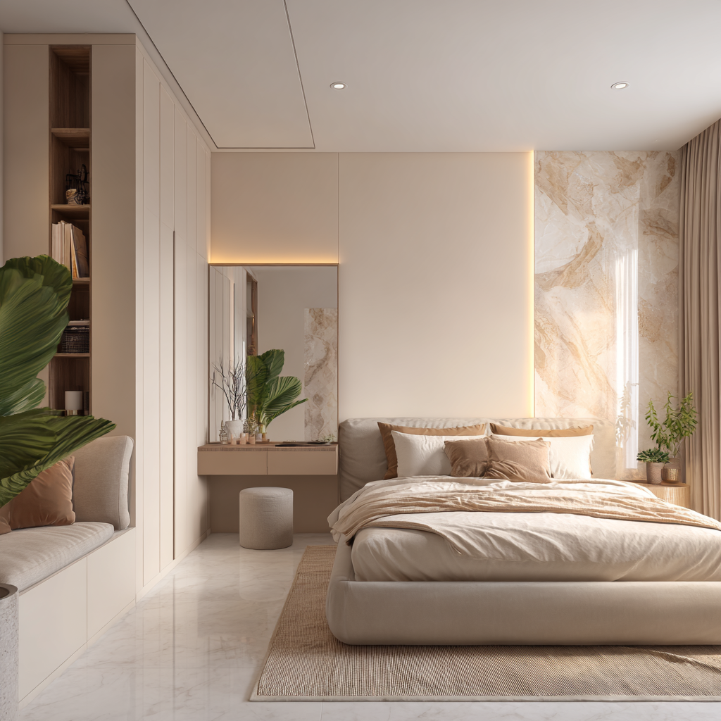 Desain Kamar Tidur Tropis