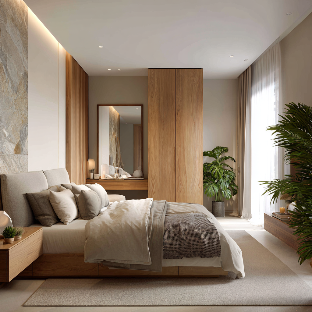 Desain Kamar Tidur Tropis