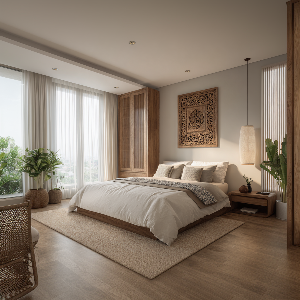Desain Master Bedroom Rumah Modern Minimalist
