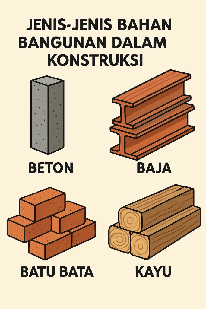 Jenis-jenis bahan bangunan dalam konstruksi