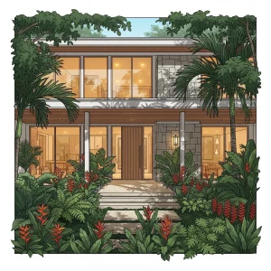 Desain rumah minimalis tropis modern di iklim Indonesia