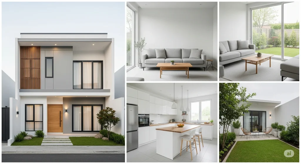Inspirasi desain rumah type 45 minimalis modern