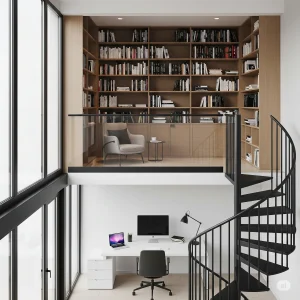 ruang kerja mezzanine