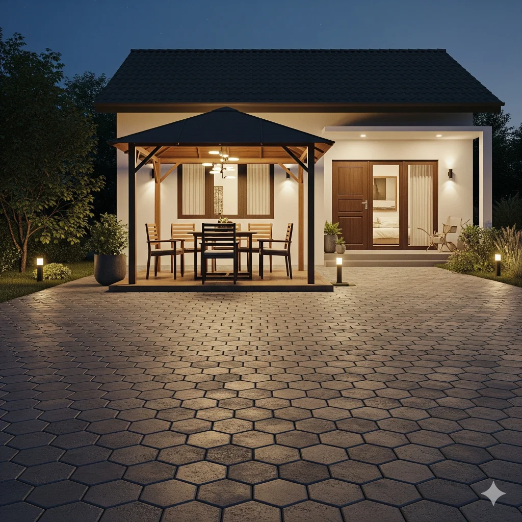 paving block gazebo