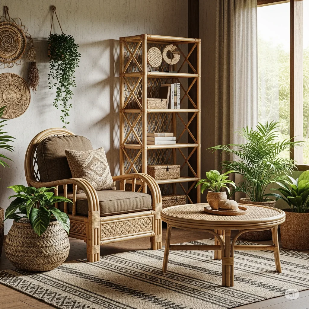 furnitur dari bahan bambu