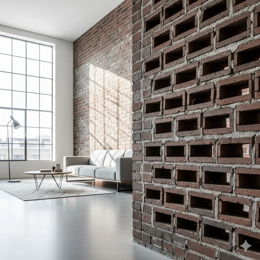 Dinding bata terekspos