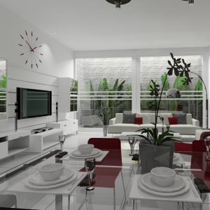 desain interior putih