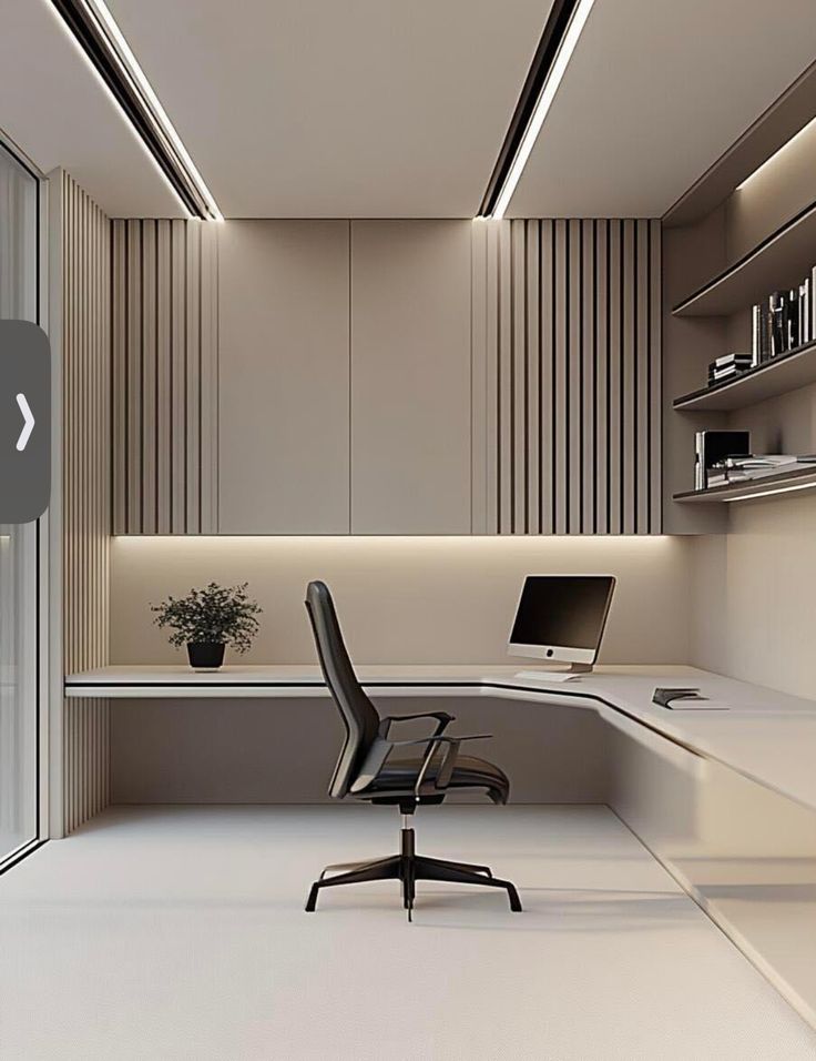 Desain office Futuristik Minimalis