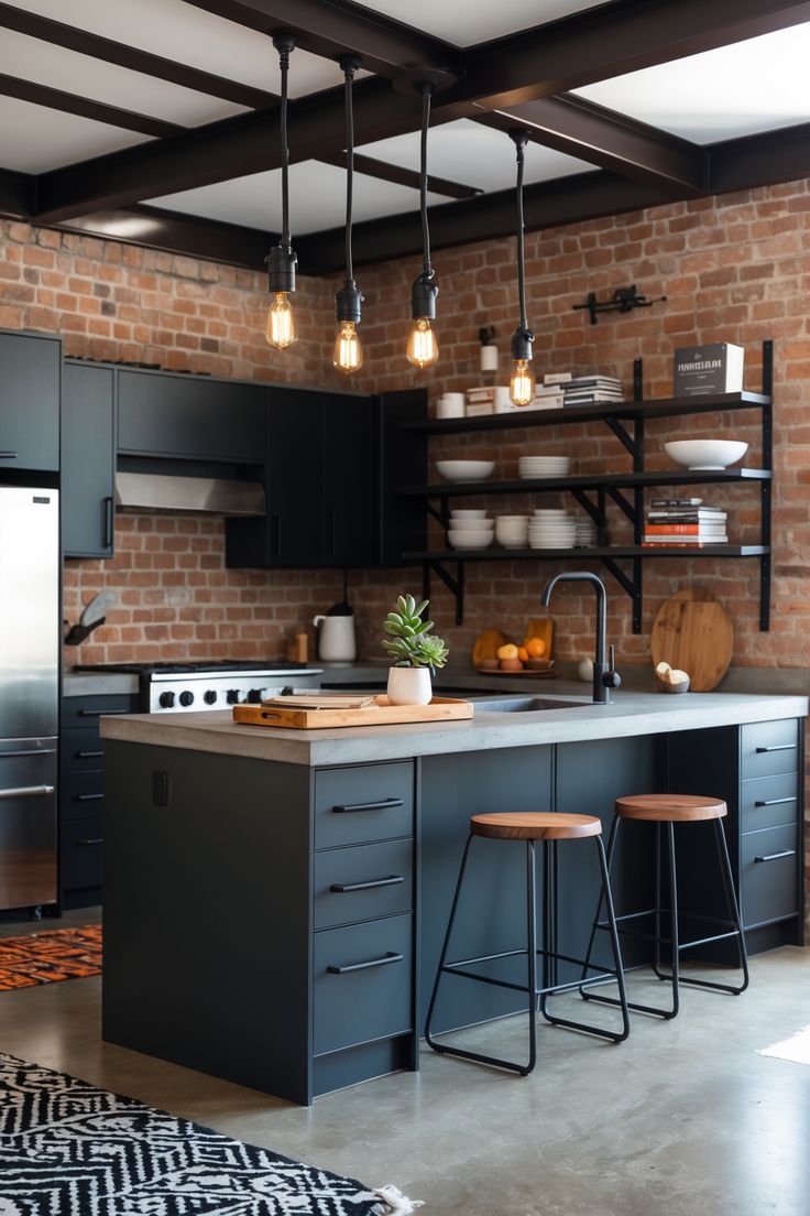 Desain Dapur Industrial