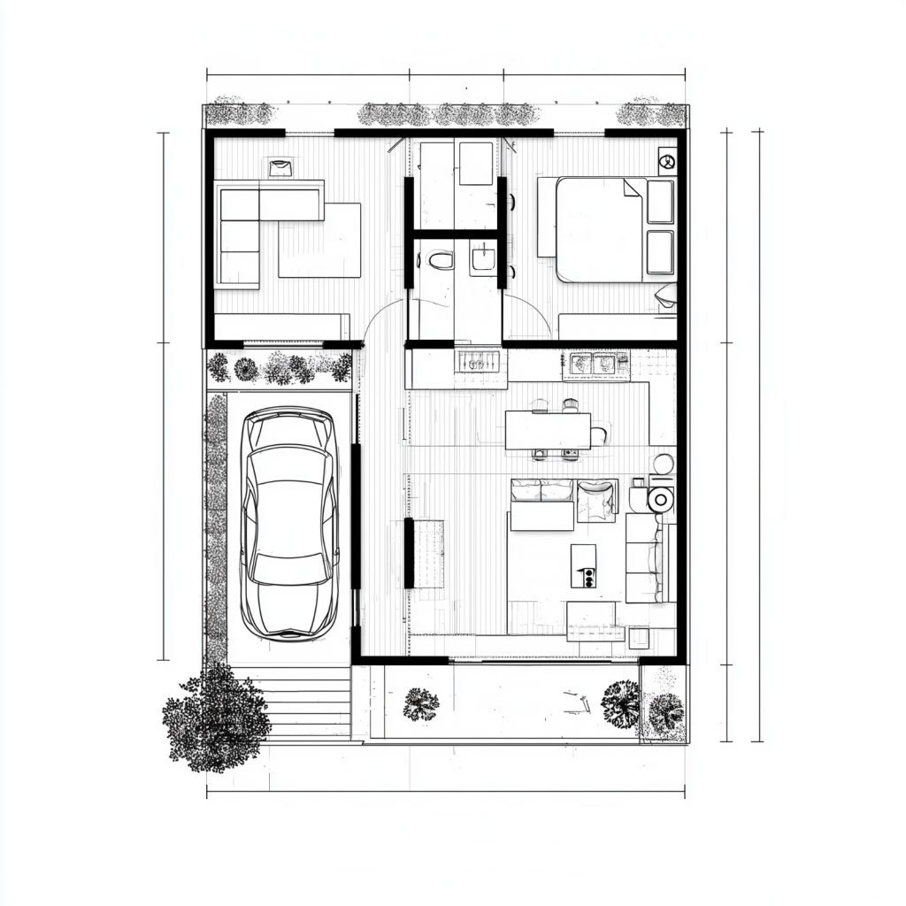 Denah Rumah Minimalis Sederhana
