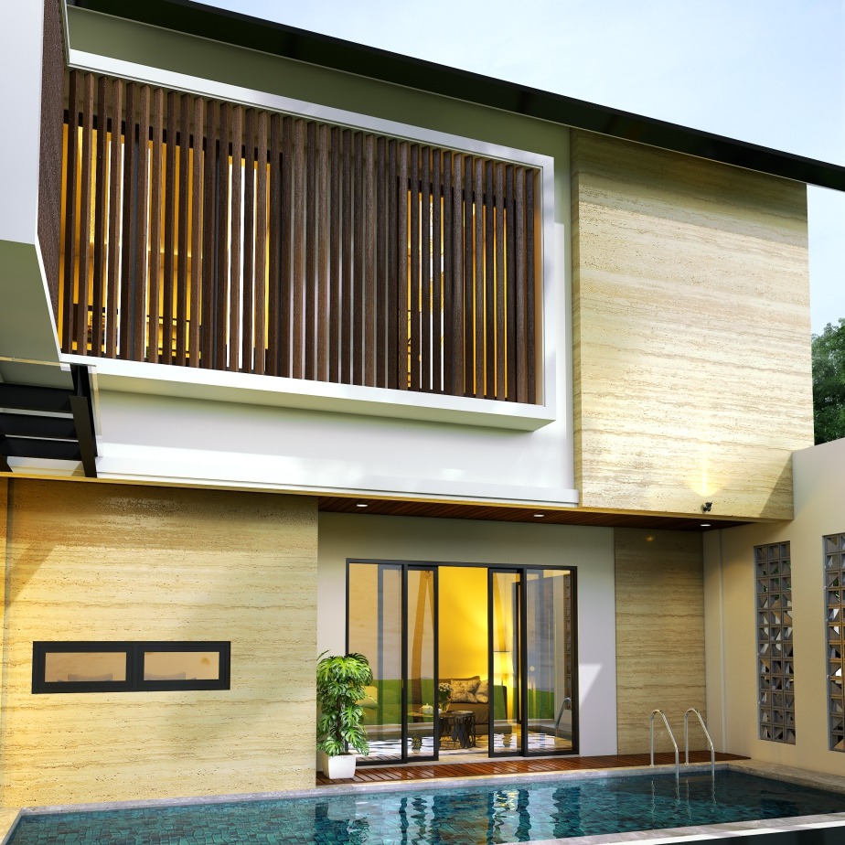 Desain Rumah Tropis Mrs. I