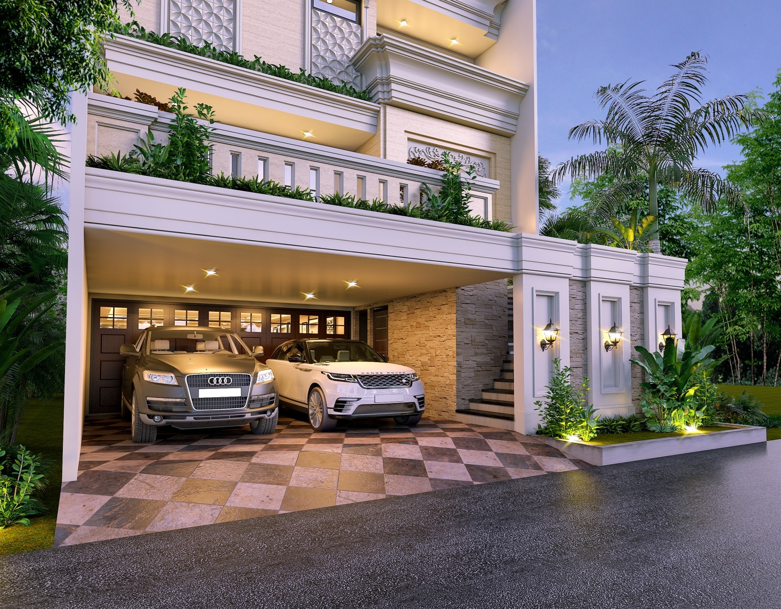 Desain Rumah Tropis Mr. E