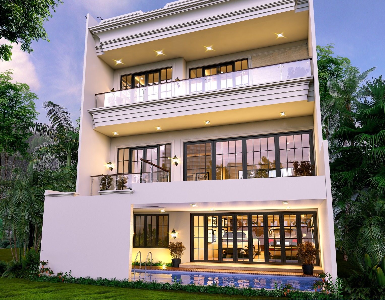 Desain Rumah Tropis Mr. E