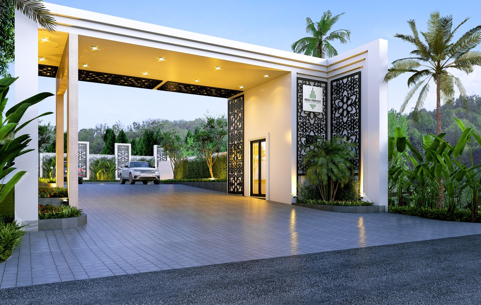 Desain Gerbang Cluster Modern Mr. H