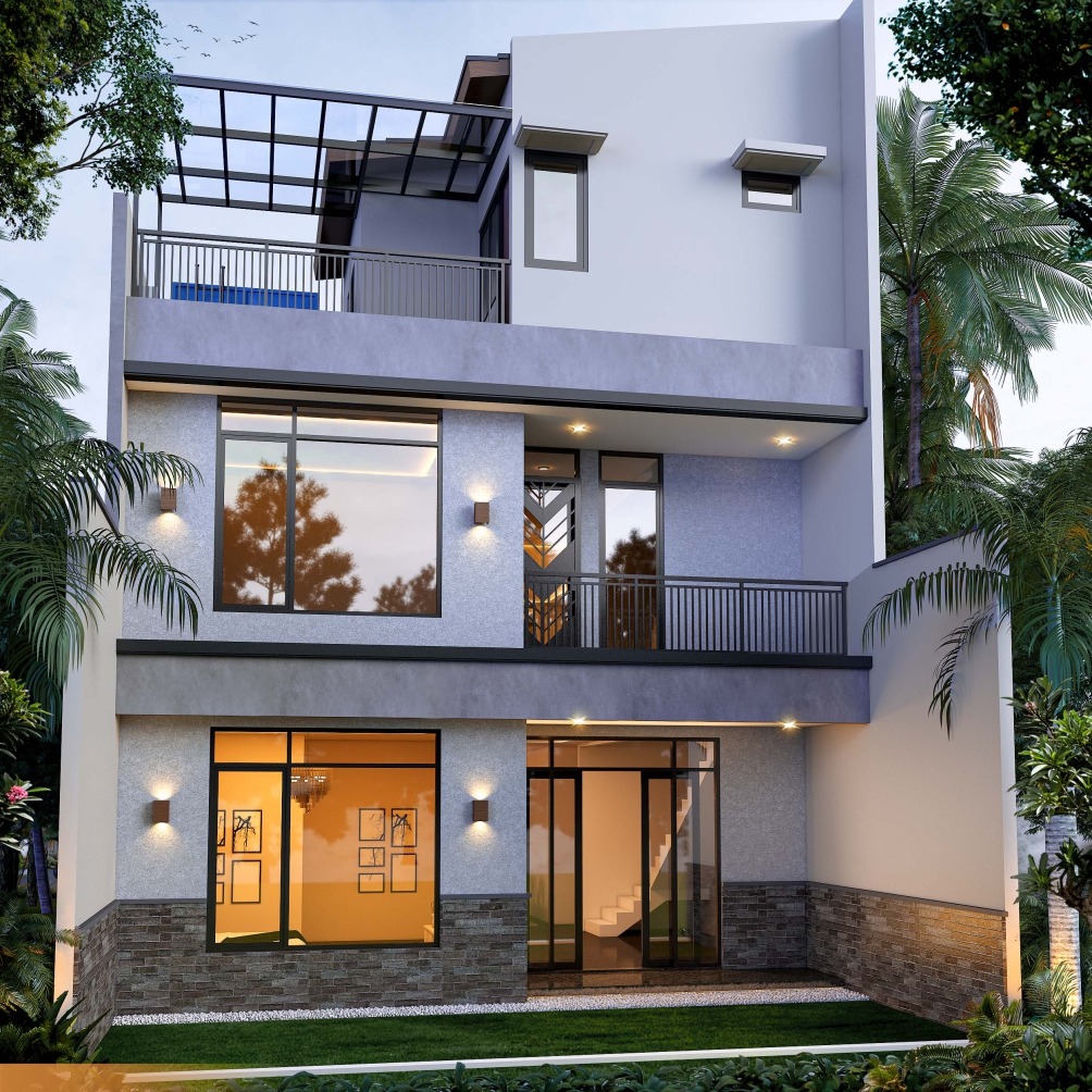 Desain Rumah Industrial Mr. D