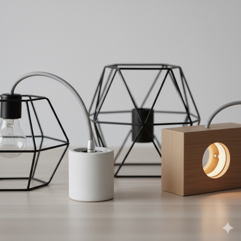 Rumah lampu indoor berbagai jenis dan bentuk untuk membuat desain interior lebih estetis