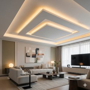 plafon gypsum bertingkat