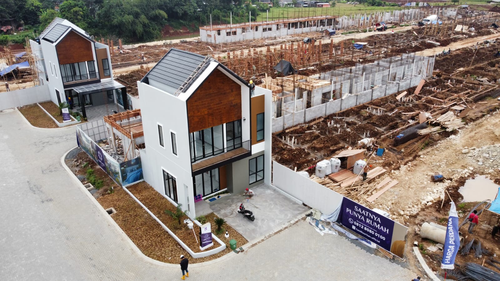 Pembangunan Rumah Contoh Cluster Amethys