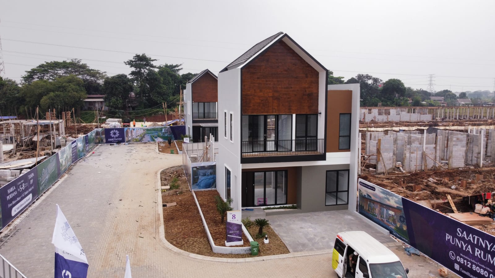 Pembangunan Rumah Contoh Cluster Amethys