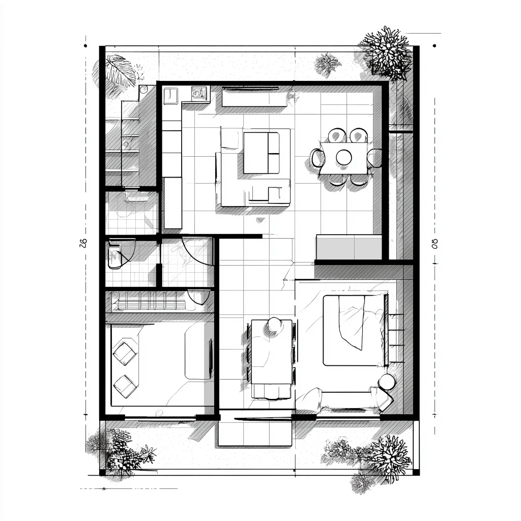 Denah Rumah 600 Jutaan