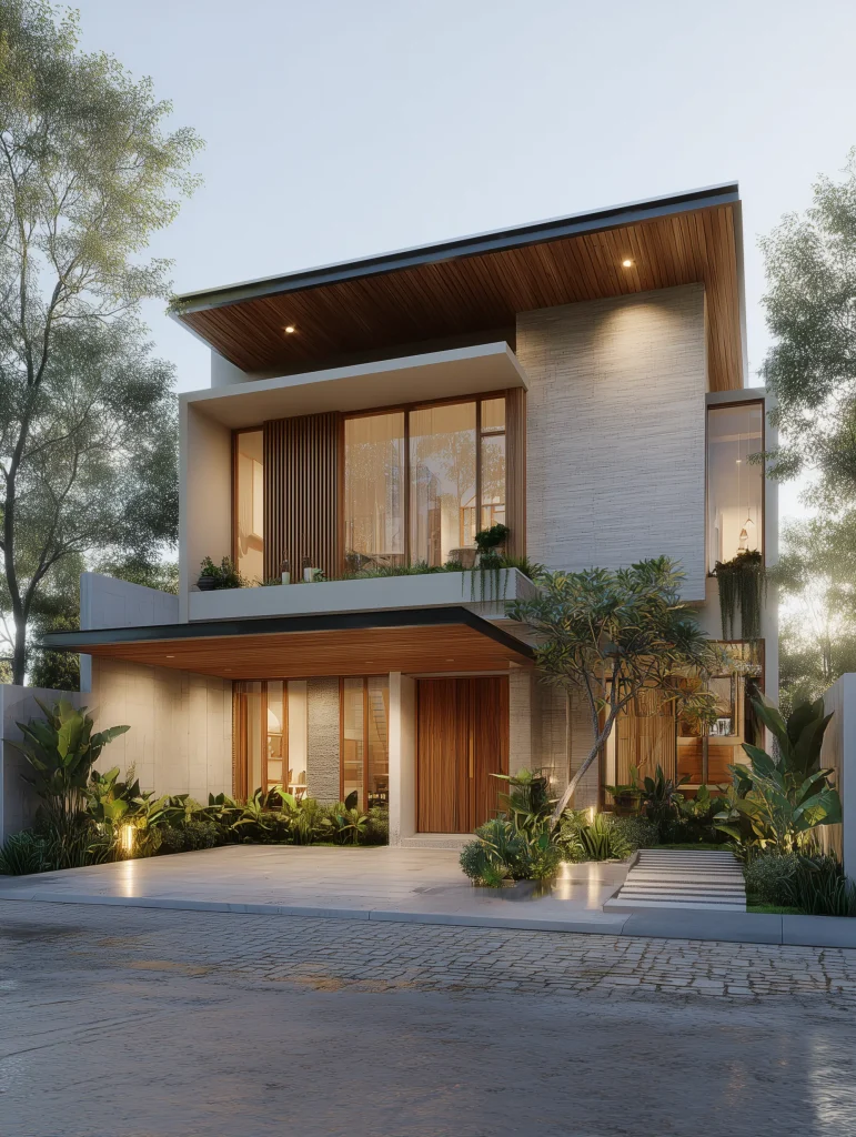 rumah dua lantai nyaman