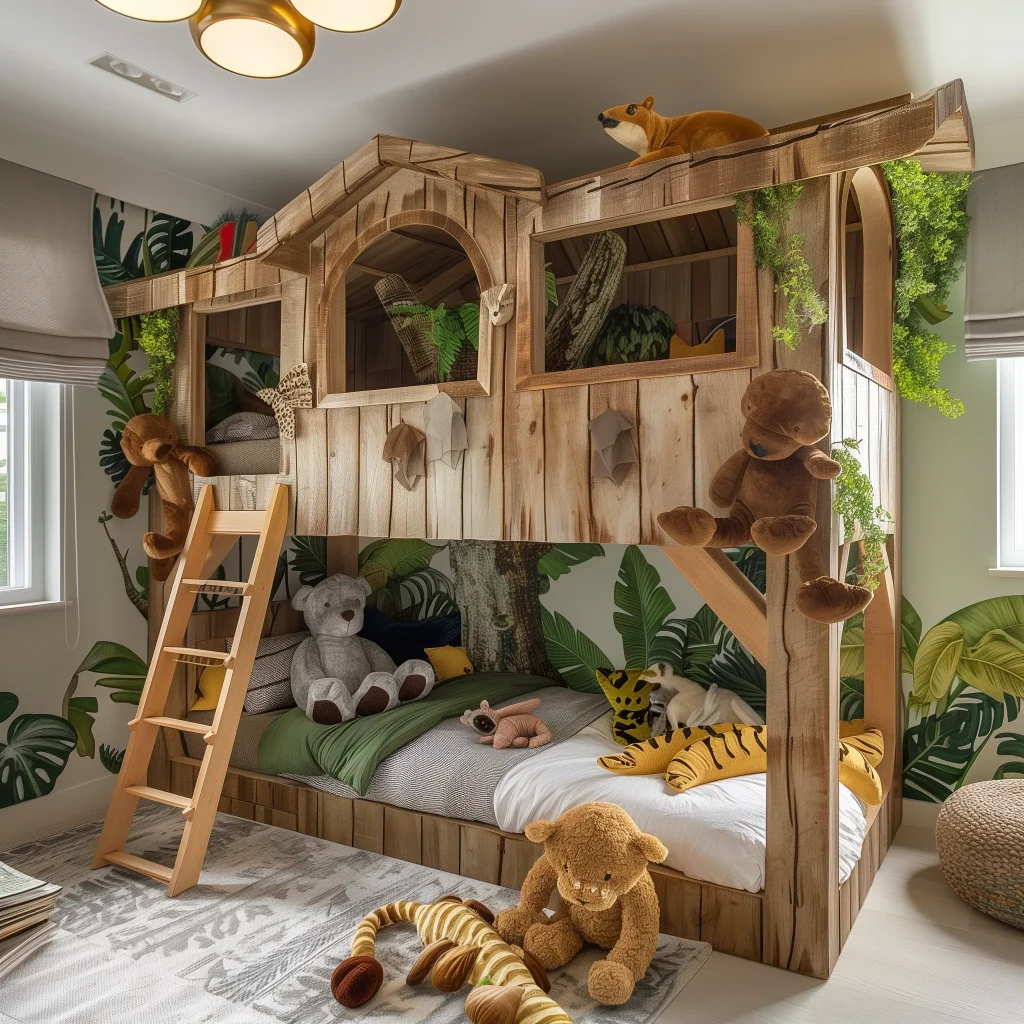 tempat tidur anak dengan tema petualangan yang asik dan seru