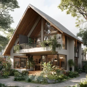 rumah japandi 2 lantai