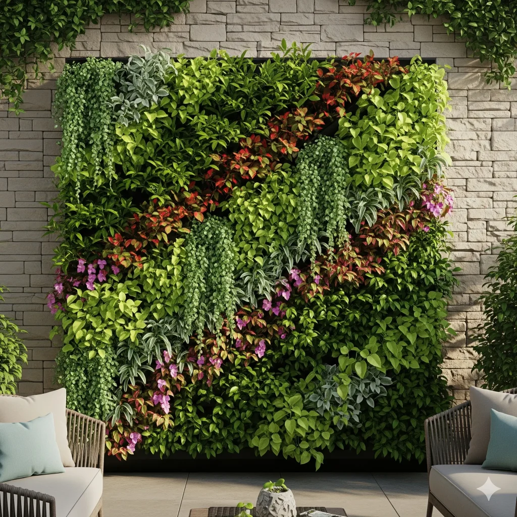 taman vertikal hemat energi