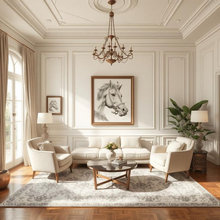 desain interior ruang tamu modern klasik