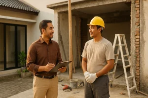 Perbedaan kontraktor dan tukang dalam renovasi rumah