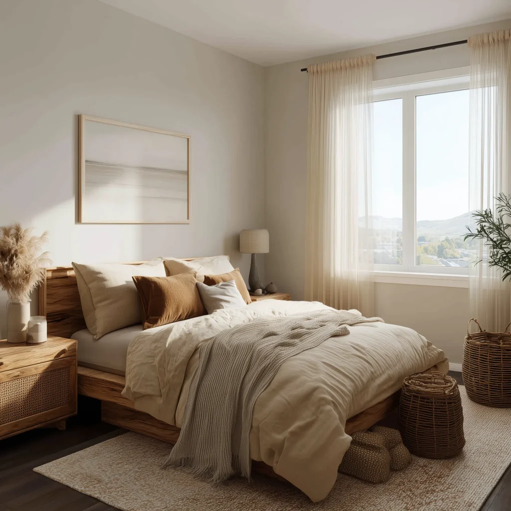 Inspirasi Desain Kamar Japandi Earth Tone: Tenang & Alami