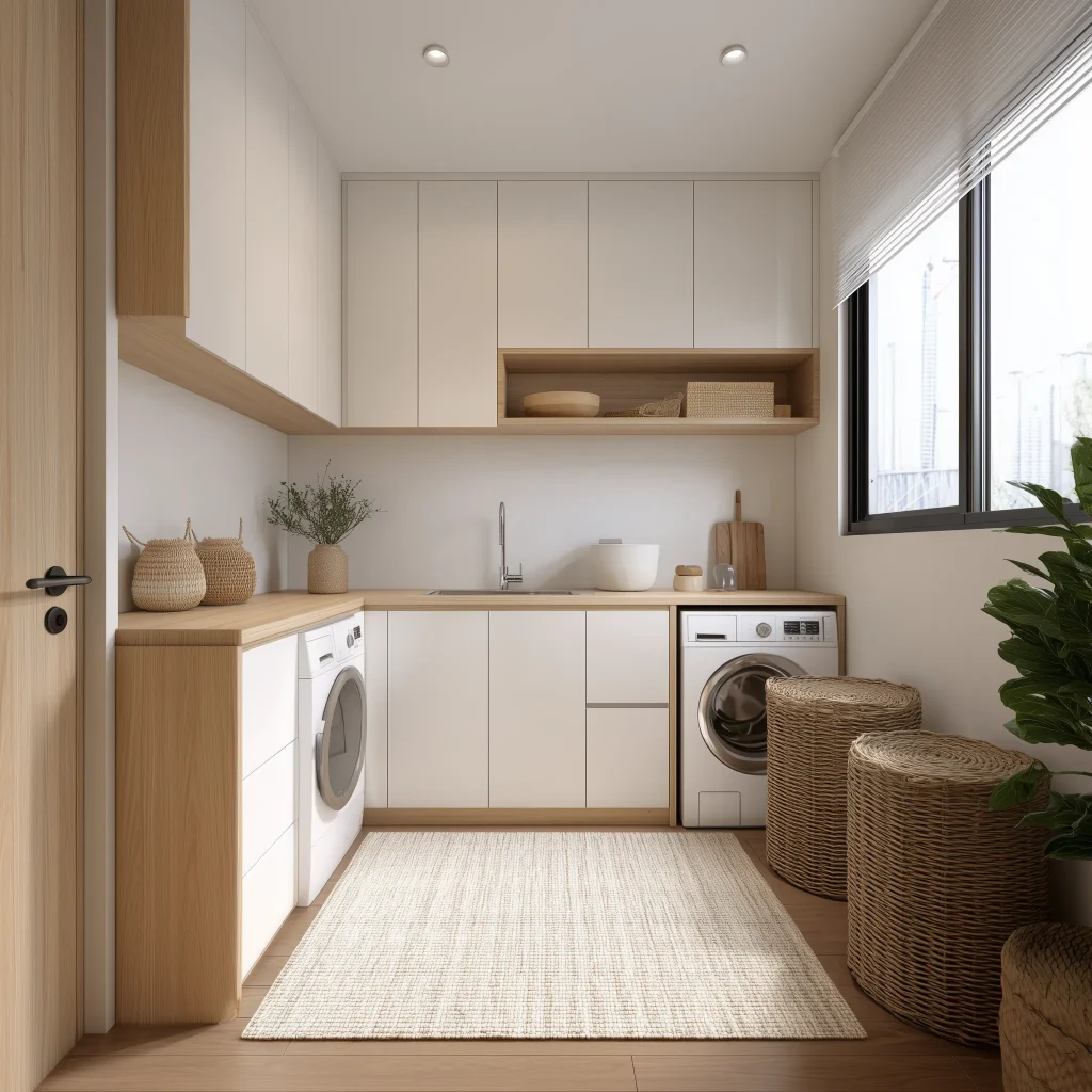 Desain Laundry Room Mungil : Solusi Space-Saving