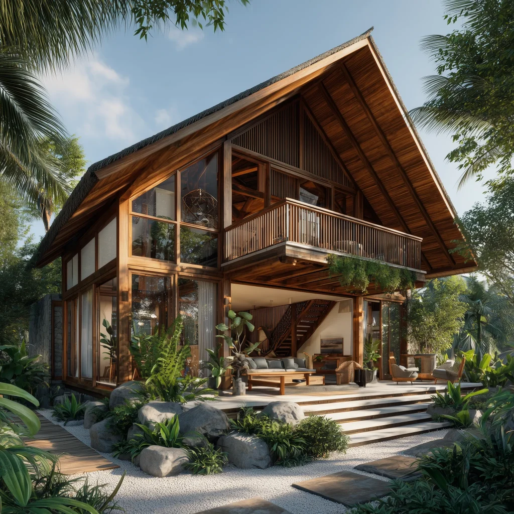 Konsep Desain Rumah Scandinavian dengan Sentuhan Rustic dan Material Alam