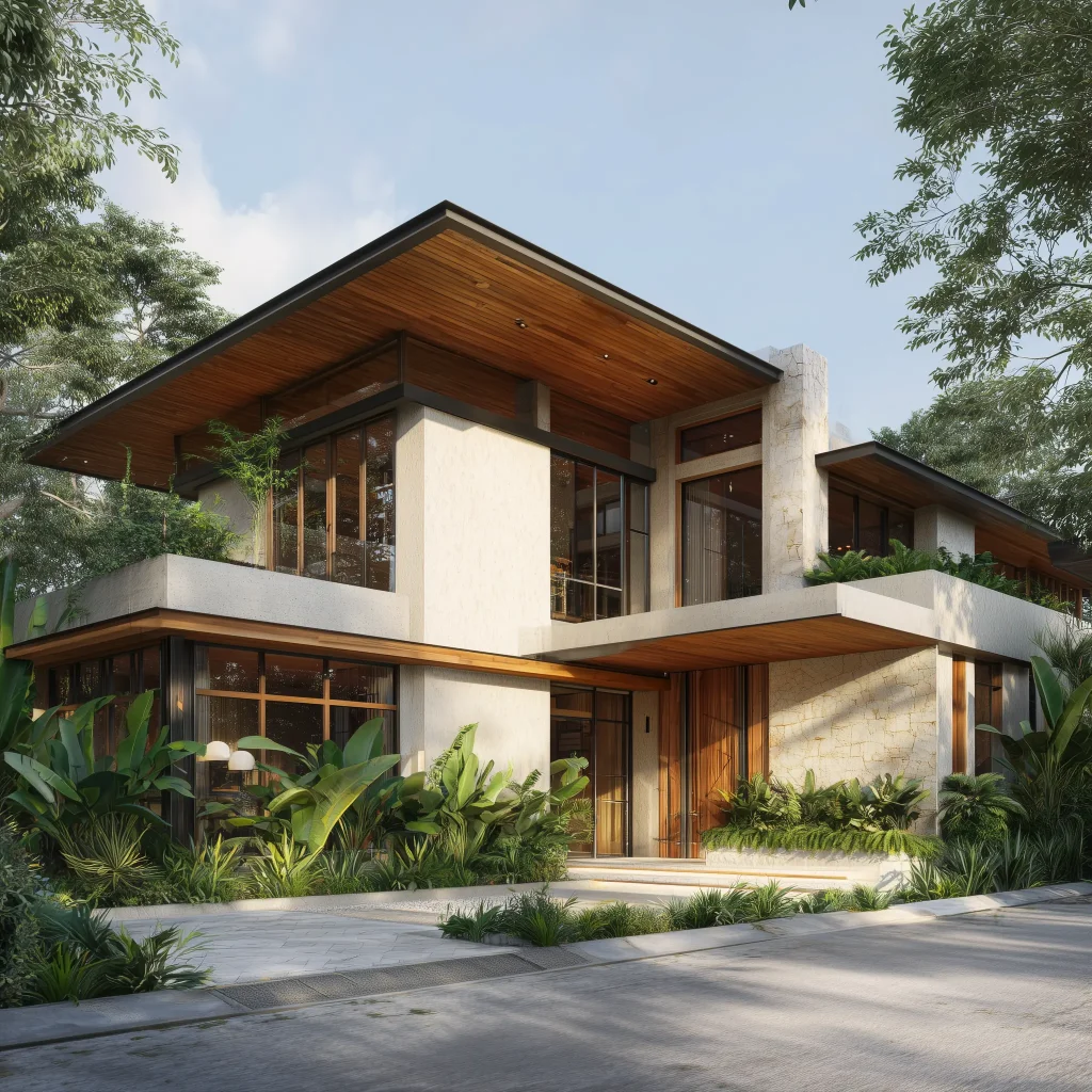 Inspirasi Desain Rumah Tropical Modern