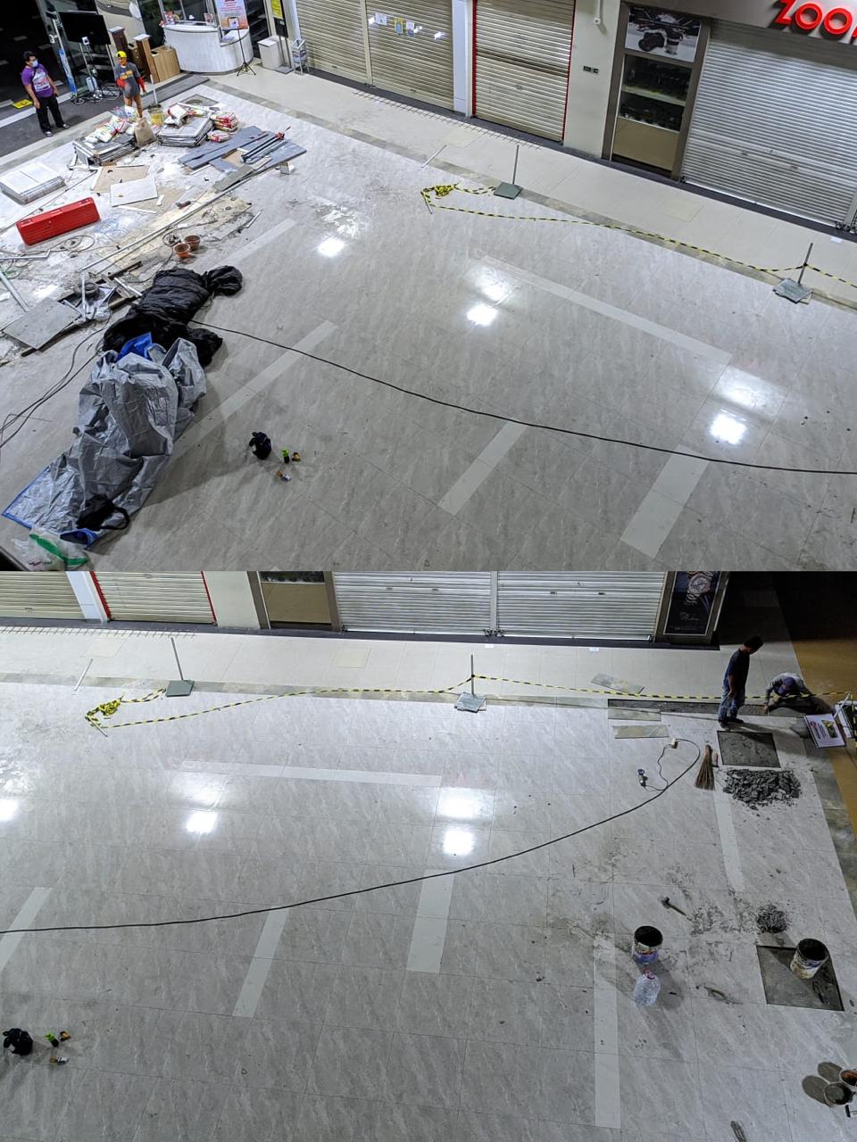 Pemasangan Granit Hall Malang Town Square