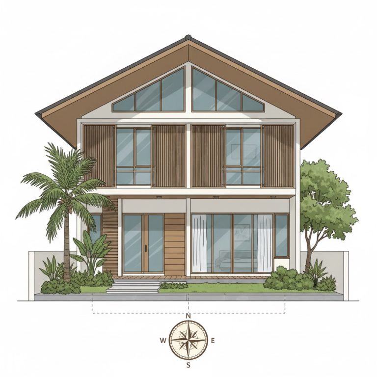 arah mata angin pada rumah sangat berpengaruh bagi penghuni