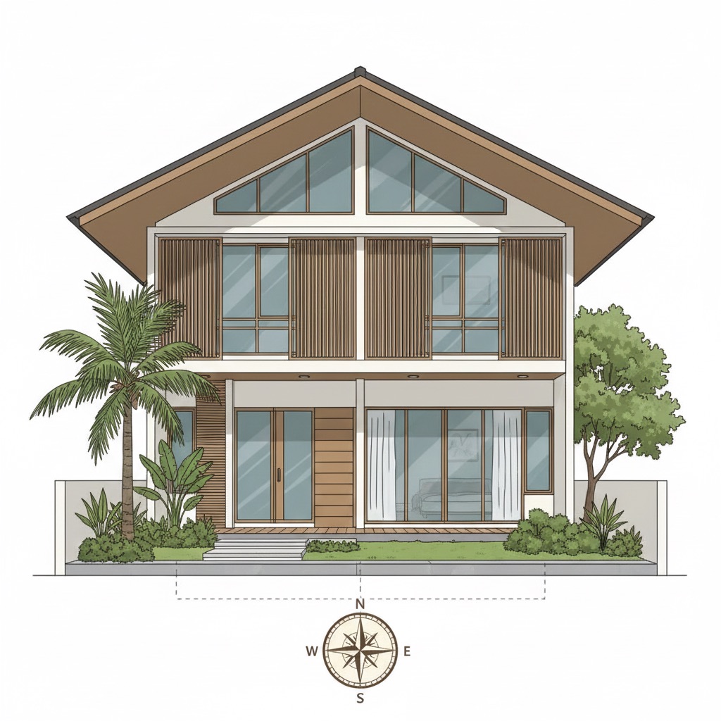 arah mata angin pada rumah sangat berpengaruh bagi penghuni