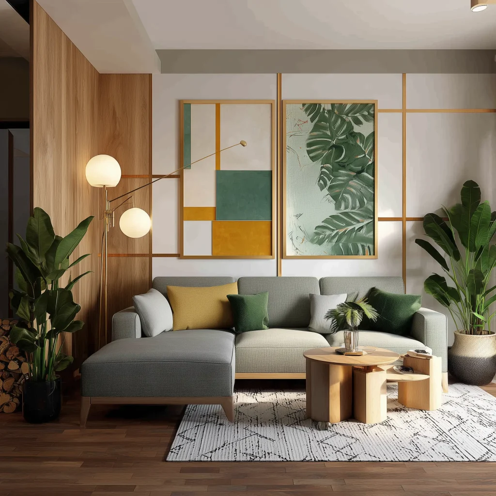 Desain Ruang Tamu Art Deco Modern: Mewah, Bold, dan Elegan