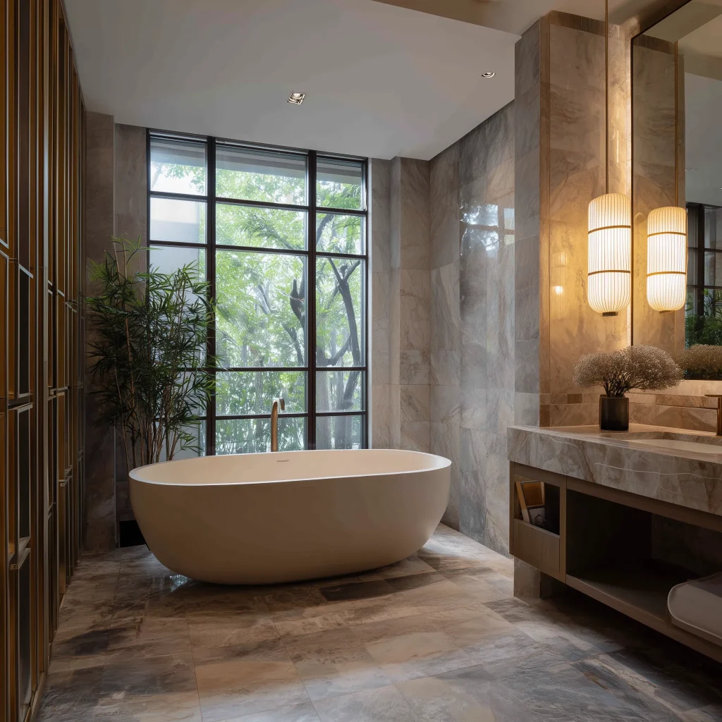 Bathtub Standalone: Sudut Spa Mewah di Dalam Kamar Mandi Utama