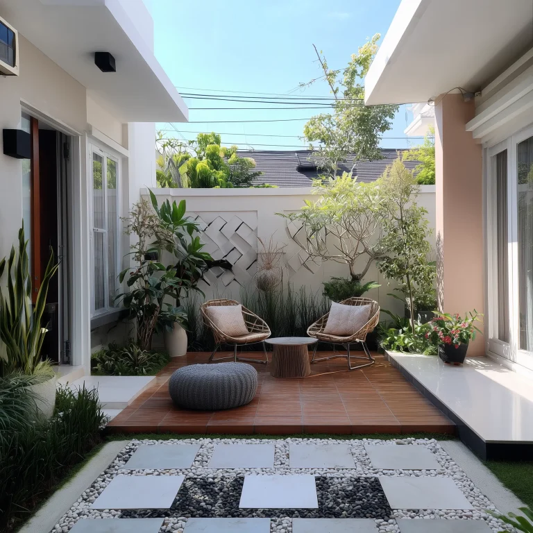 Desain Taman Tengah Aman 1