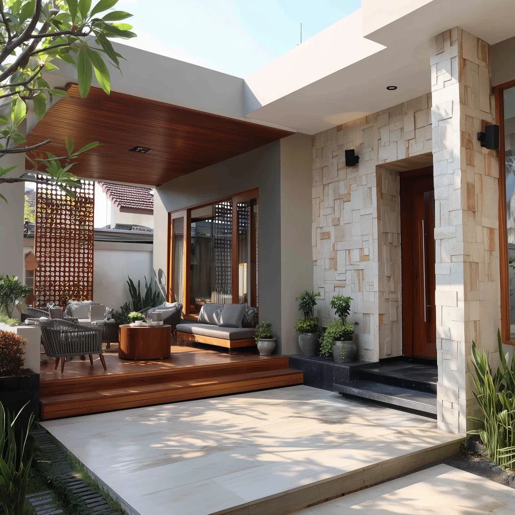 Teras Multifungsi: Ruang Tamu Semi-Outdoor yang Fleksibel