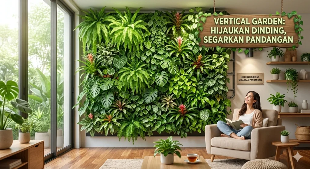 Vertical Garden: Hijaukan Dinding, Segarkan Pandangan di Jantung Hunian Anda