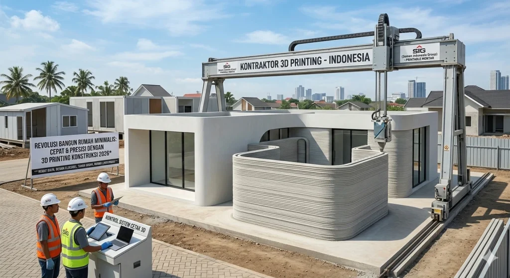 3D Printing Konstruksi : Masa Depan Membangun Rumah Hunian Minimalis yang Cepat dan Presisi