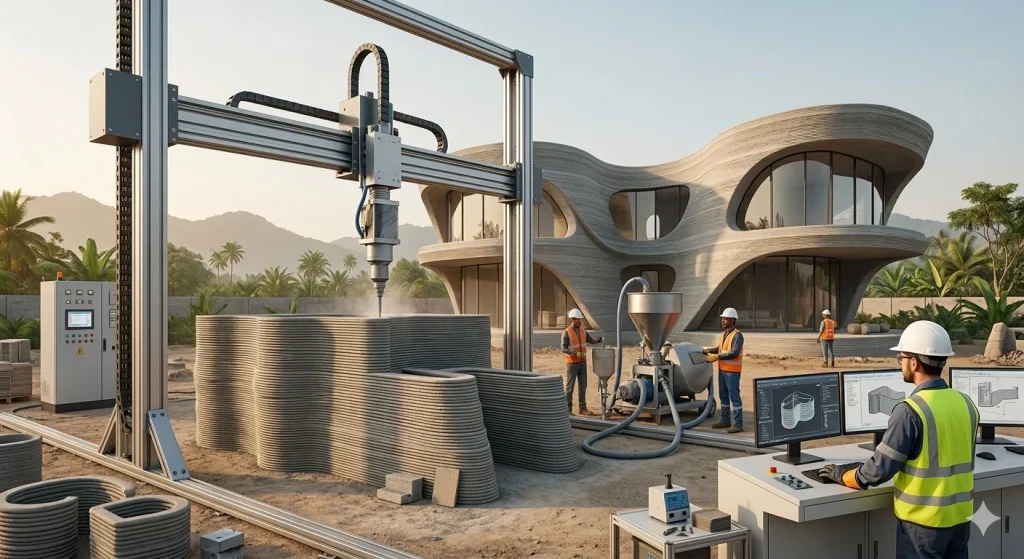 Teknologi 3D Printing Konstruksi : Solusi Pembangunan Cepat di Tengah Ketidakpastian Pasokan Tenaga Kerja Global