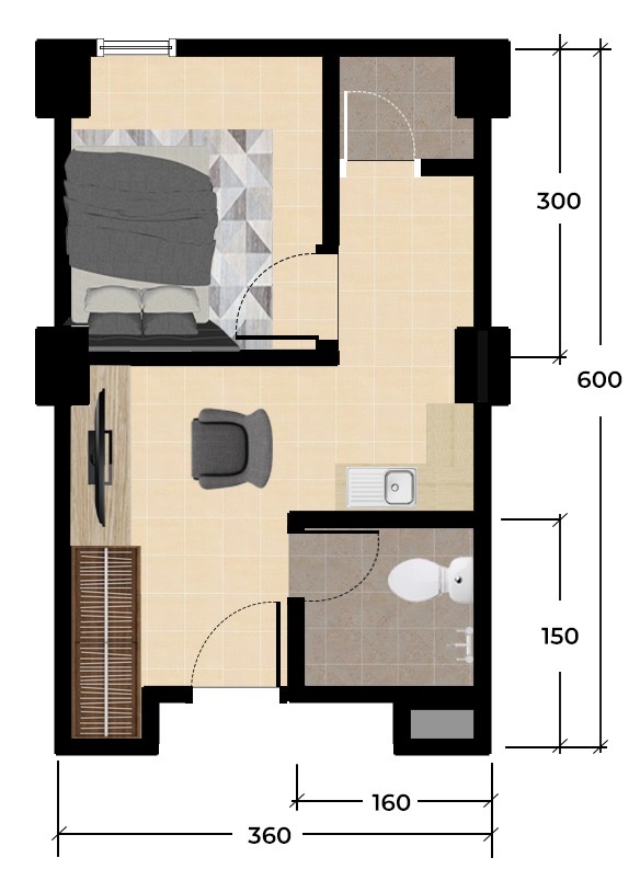 1 Bedroom – Samesta East Point