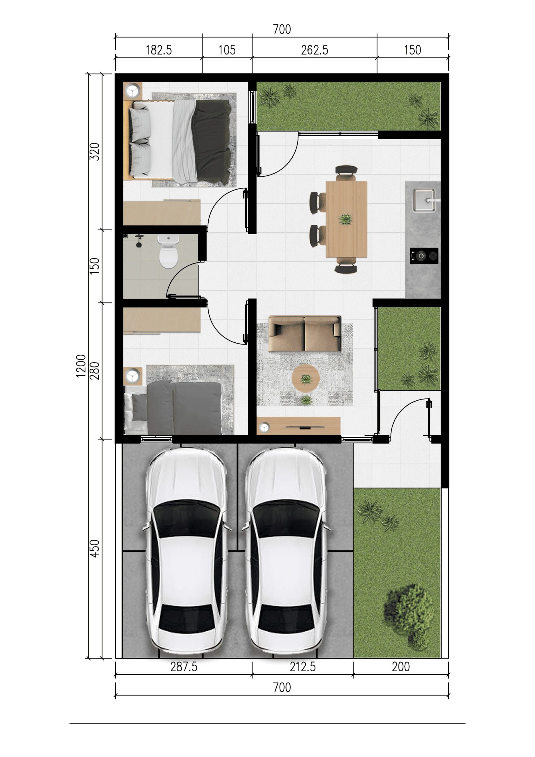 Type Vilda 45/84 – Samesta Pesona Cirebon Regency