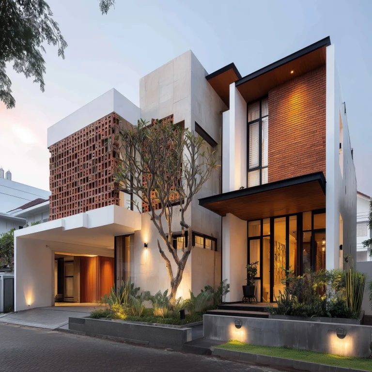Desain Fasad Rumah Kontemporer 1